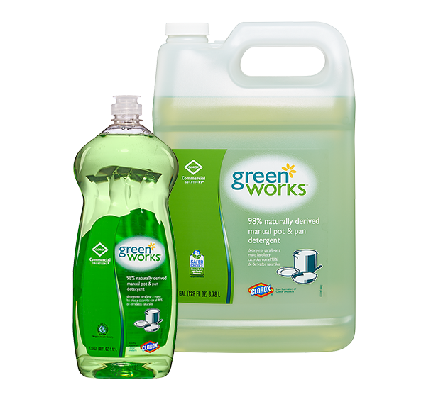 Green Works® Manual Pot & Pan Detergent Cleaner | CloroxPro