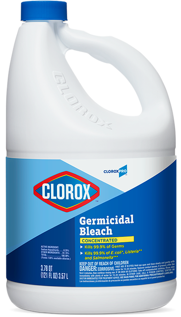 Clorox Clinical Germicidal Cleaner and Bleach Hospital Disinfectant, Health  Care Cleaning Products, Industrial Cleaning, Germicidal Spray, Clorox  Bleach, 32 Fl Ounces (Pack of 2) 