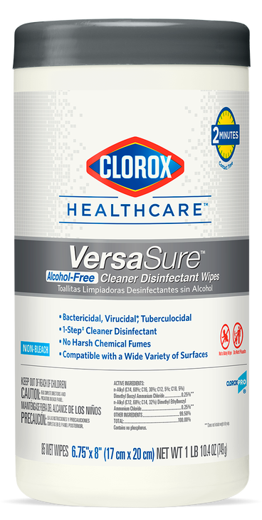 Clorox Healthcare® VersaSure® Cleaner Disinfectant Wipes